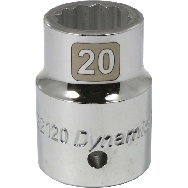 Dynamic 3/4" Drive, 20mm Metric Socket, 12 Points D022120 - main